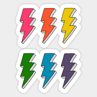 Lightning bolts (bolds) Sticker